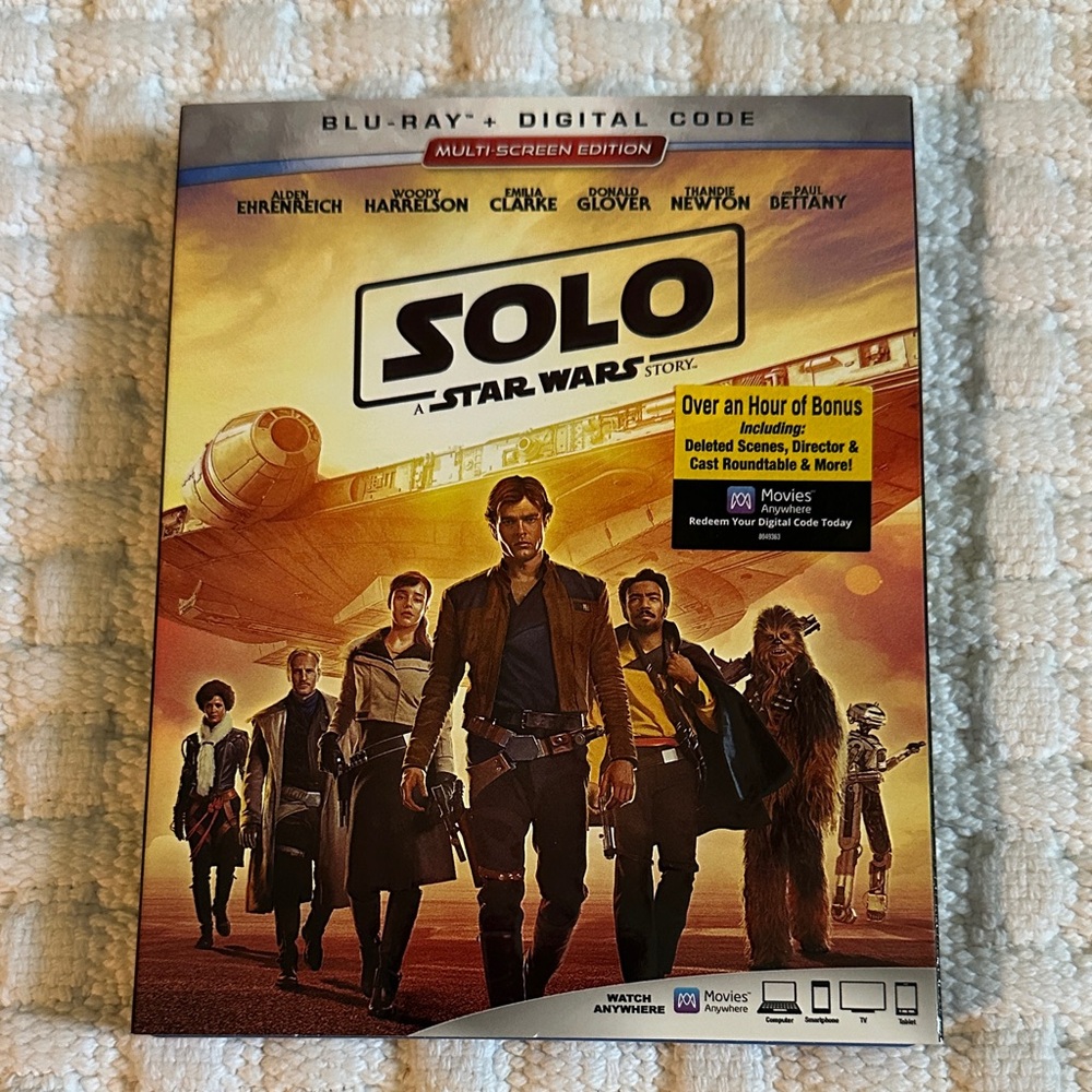 Solo: A Star Wars Story Blu-ray + Bonus Features Disc